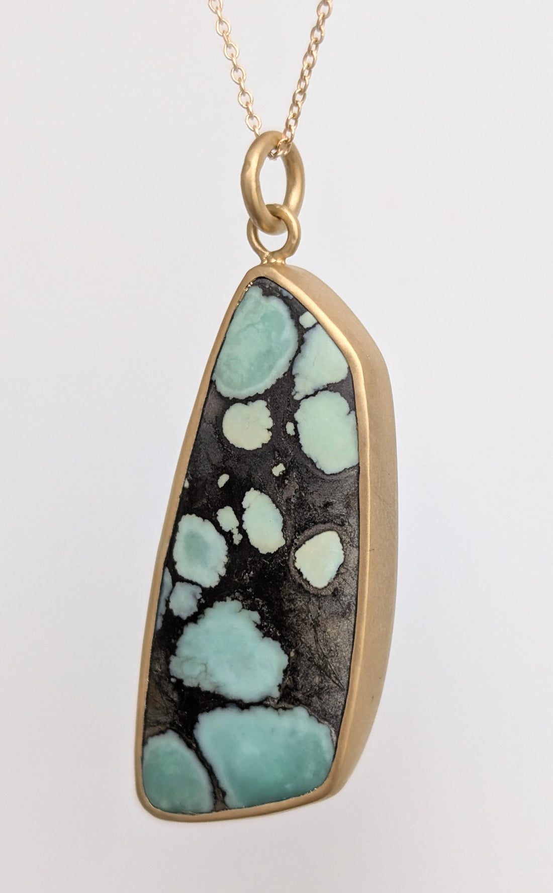 Turquoise Bezel Pendant 32CT- One of a Kind