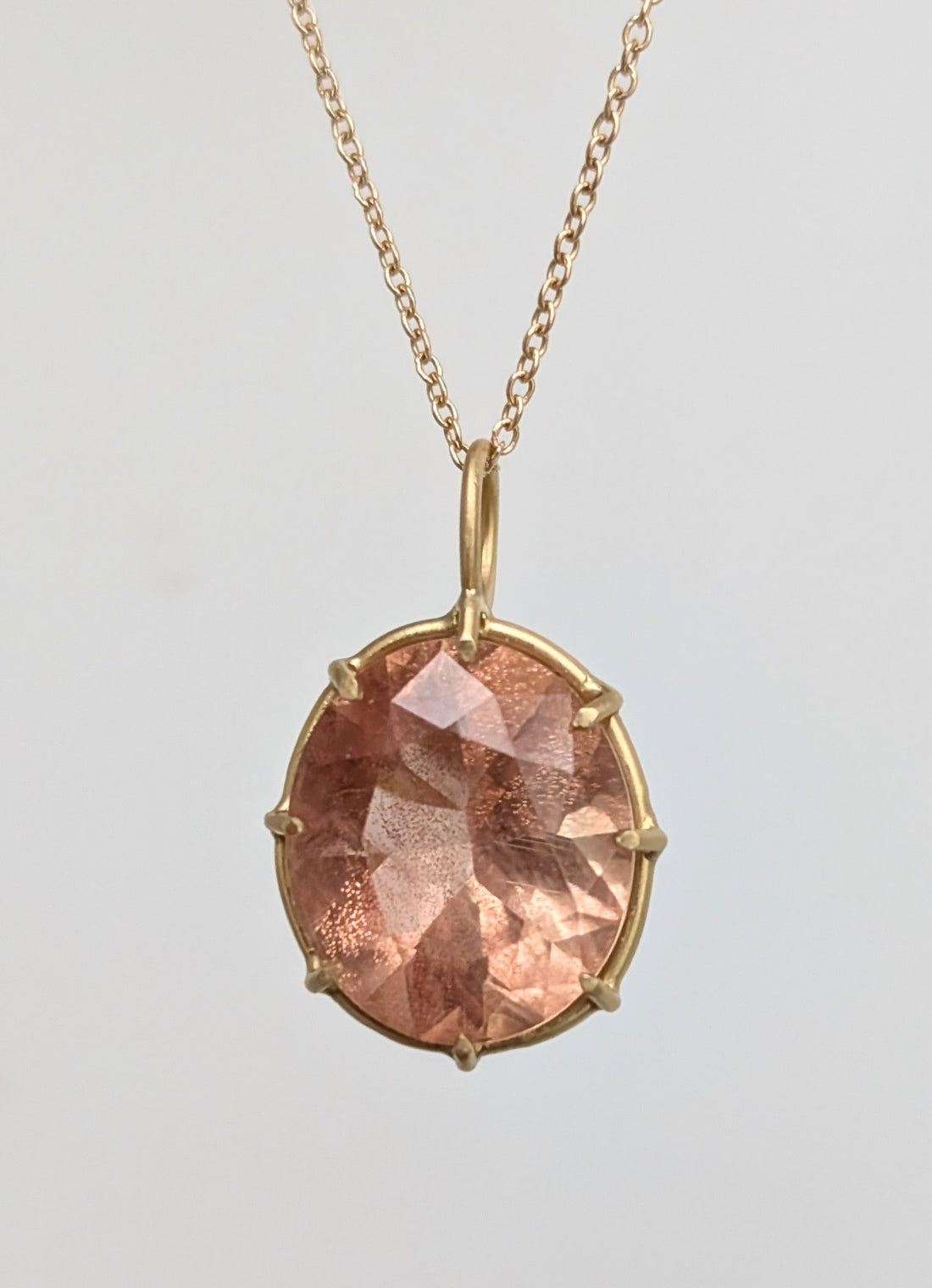 Sunstone Basket Pendant 6.24CT- One of a Kind