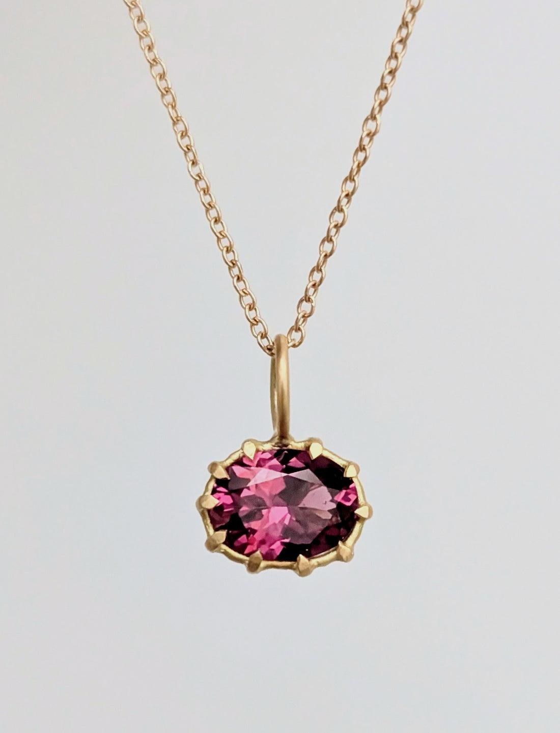 E/W Garnet Basket Pendant 1.4CT- Limited Edition