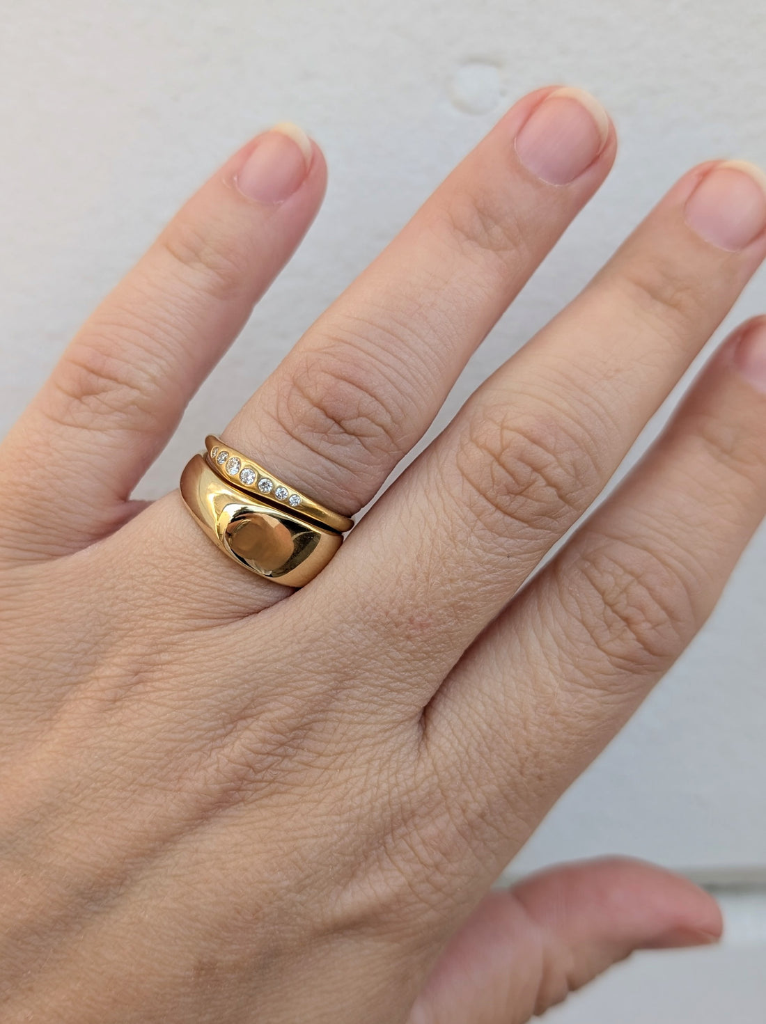 14k Wide Lila Ring