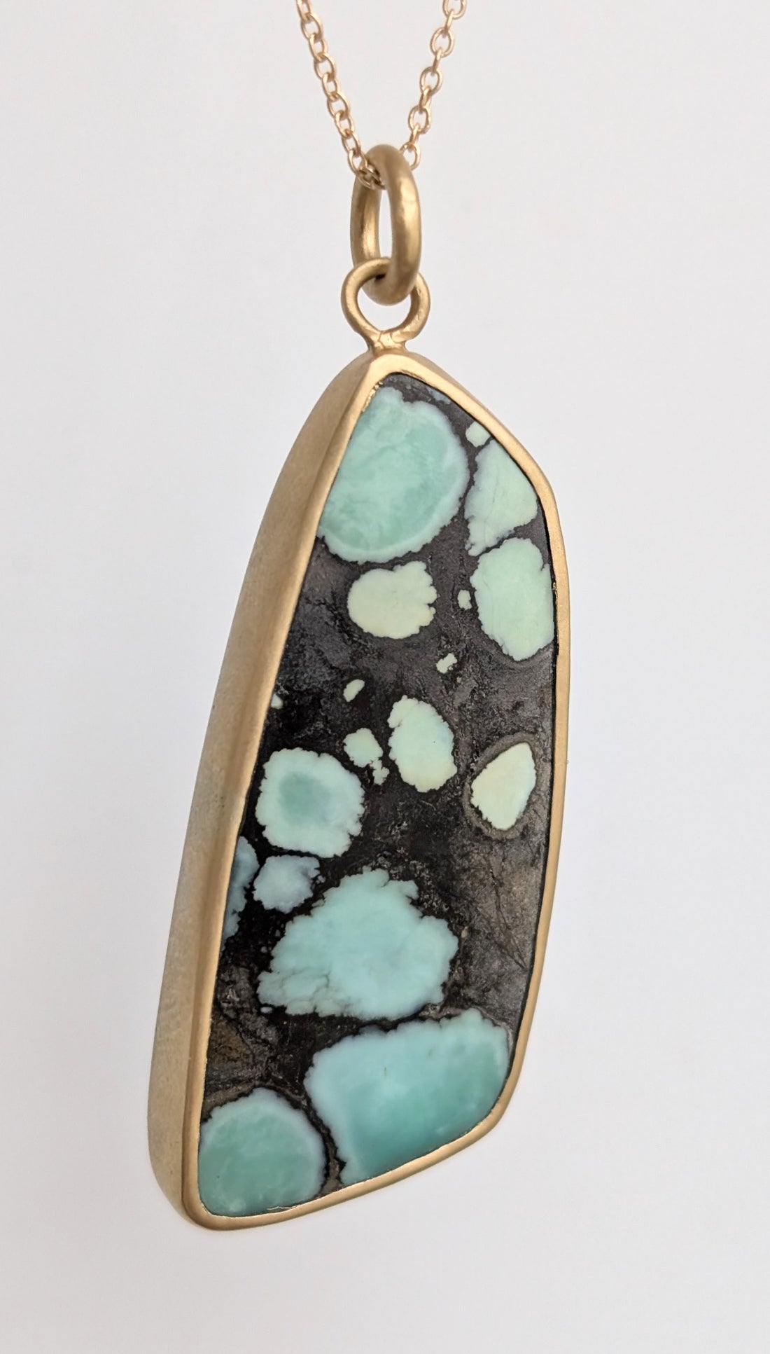 Turquoise Bezel Pendant 32CT- One of a Kind