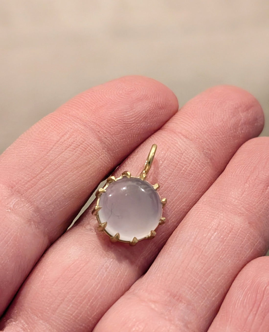 Chalcedony Basket Pendant 6.83CT -  One of a Kind