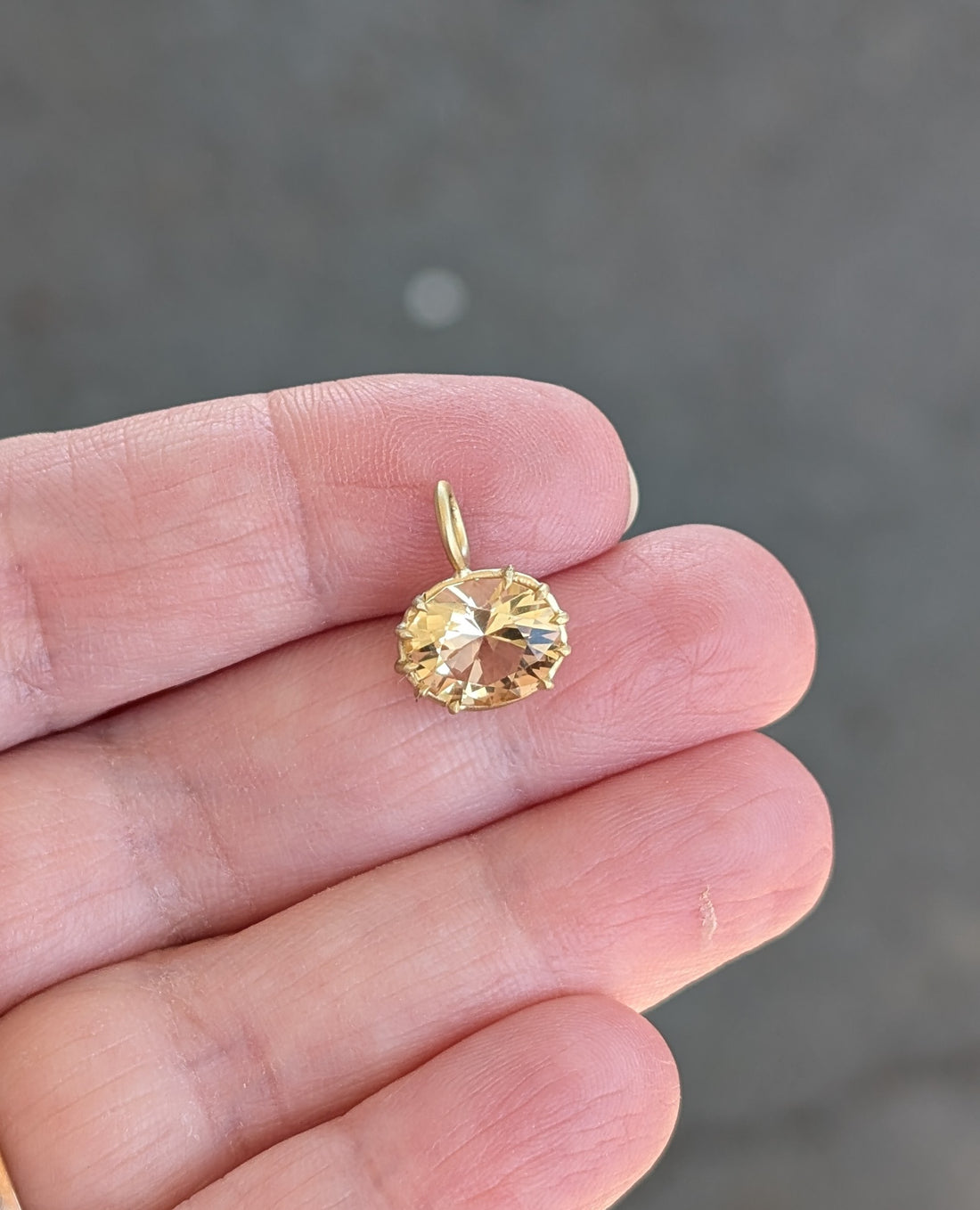 Citrine Basket Pendant 1.95CT - MTO