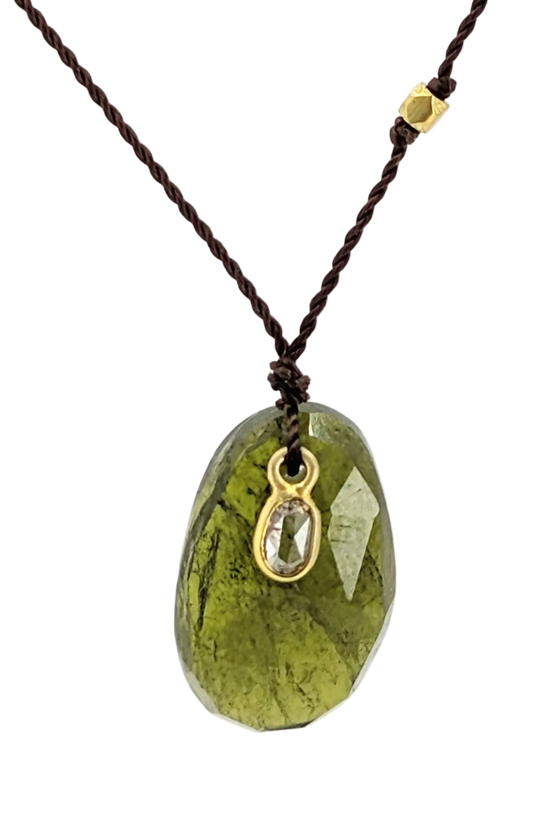 Tourmaline + Diamond 18k