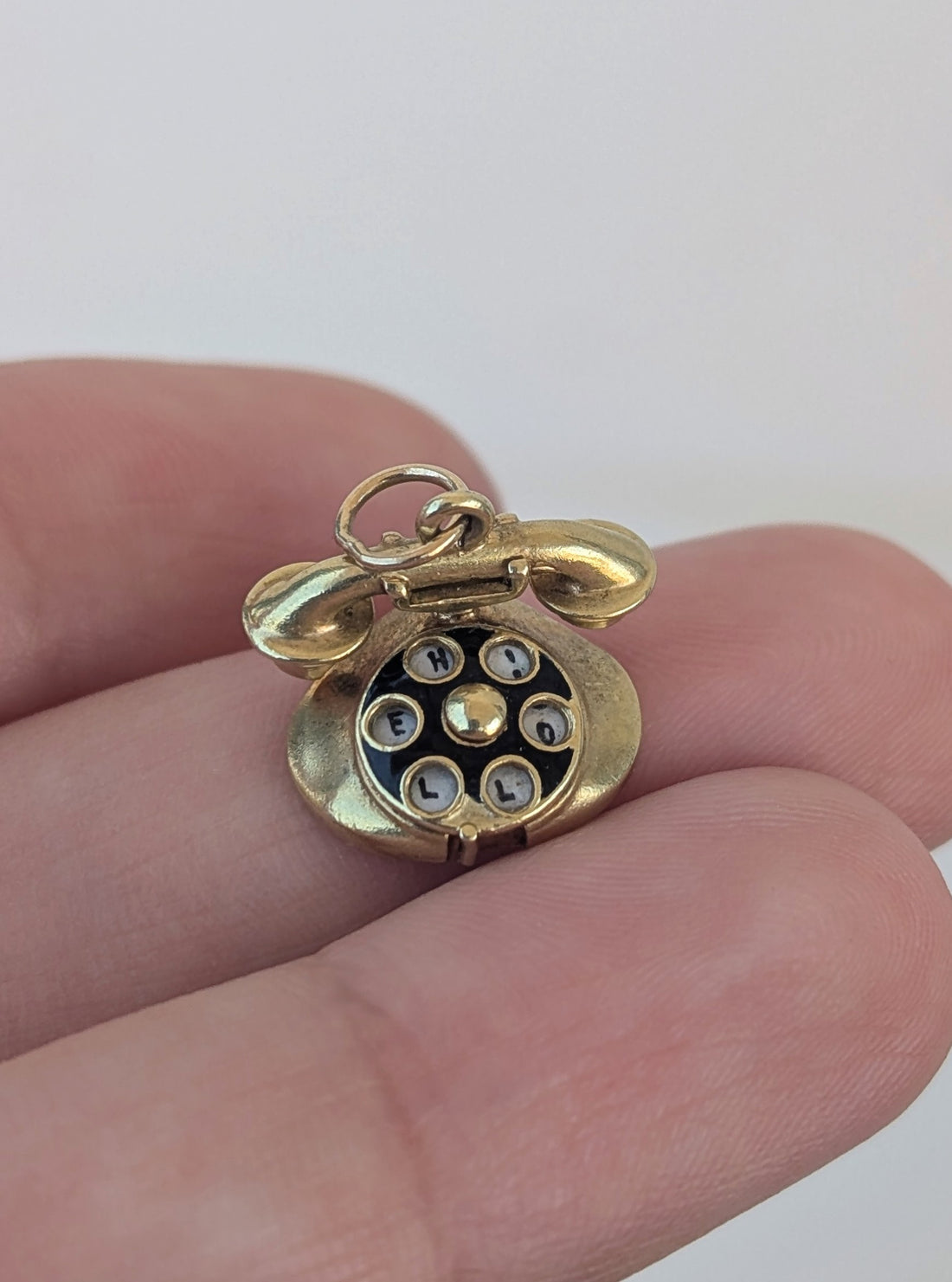 Vintage Telephone with Message Charm