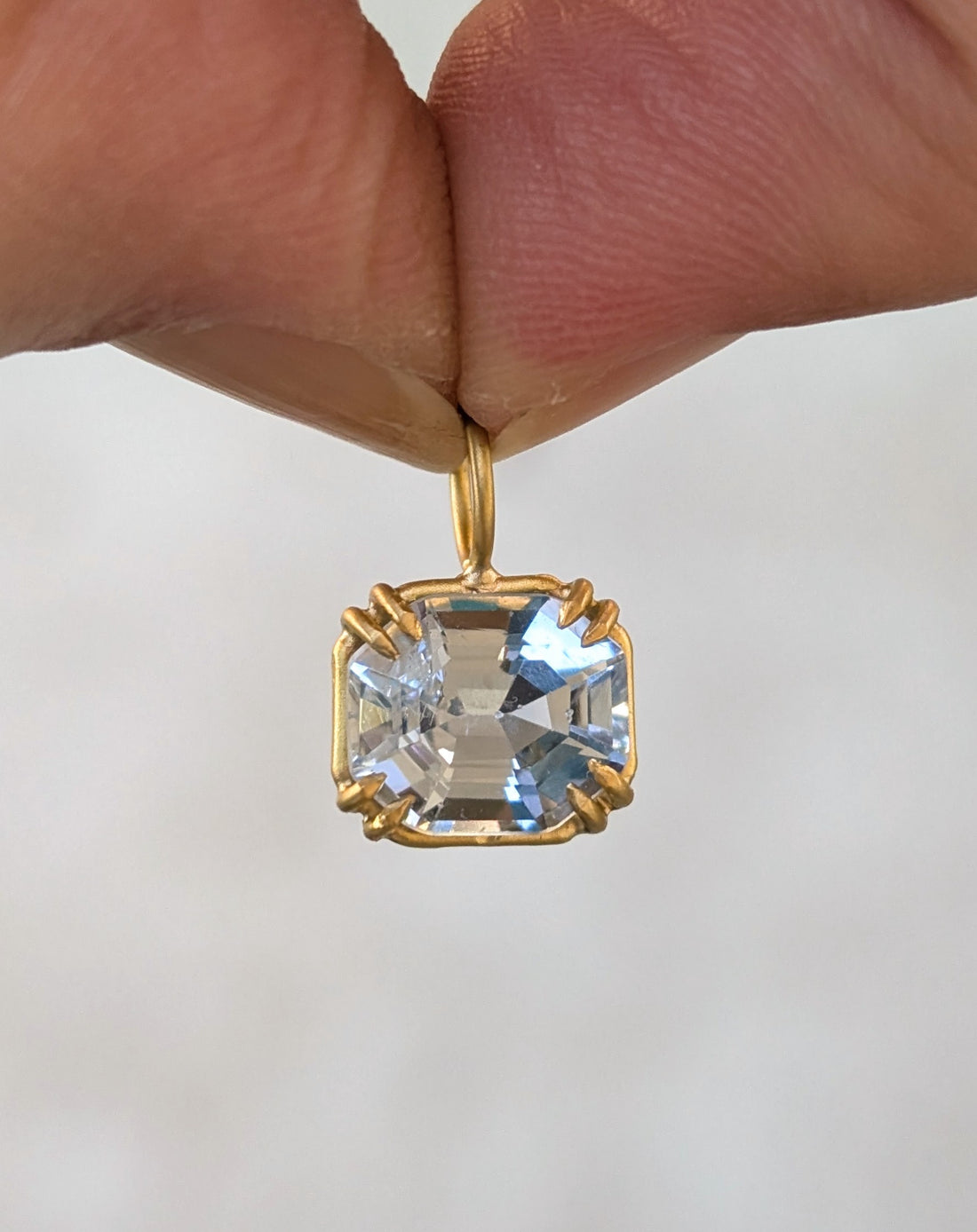 Aquamarine Basket Pendant 2.5CT - One of a Kind