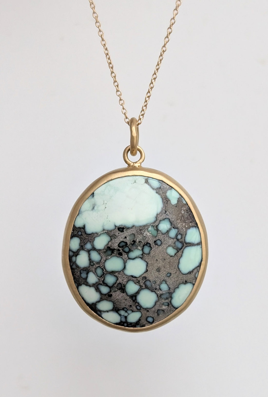 Variscite Bezel Pendant 25CT -  One of a Kind