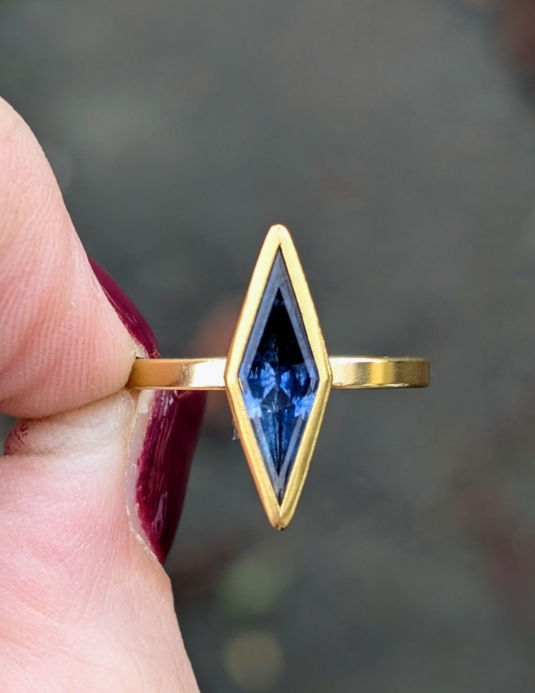 Sapphire Lozenge Ring