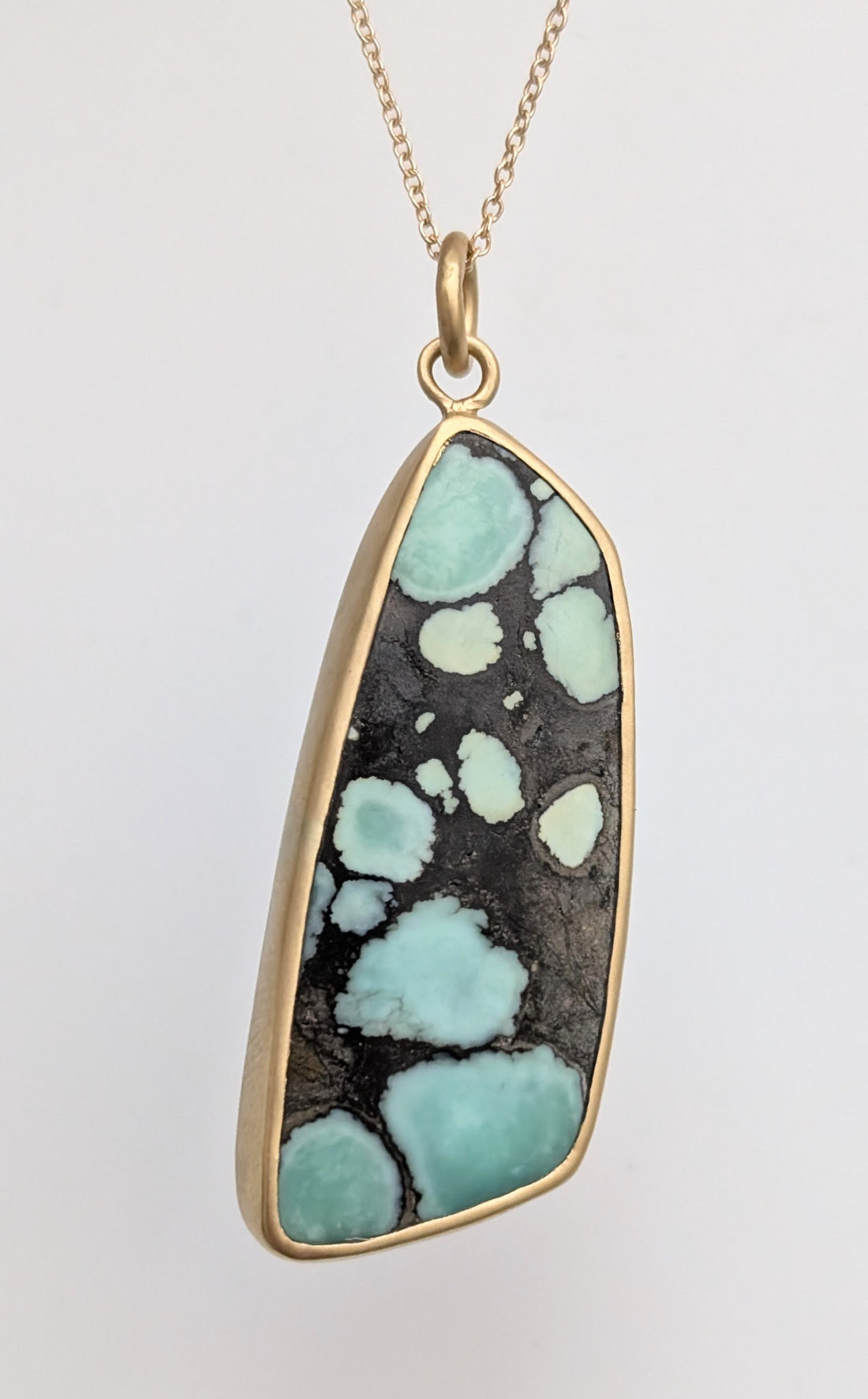 Turquoise Bezel Pendant 32CT- One of a Kind