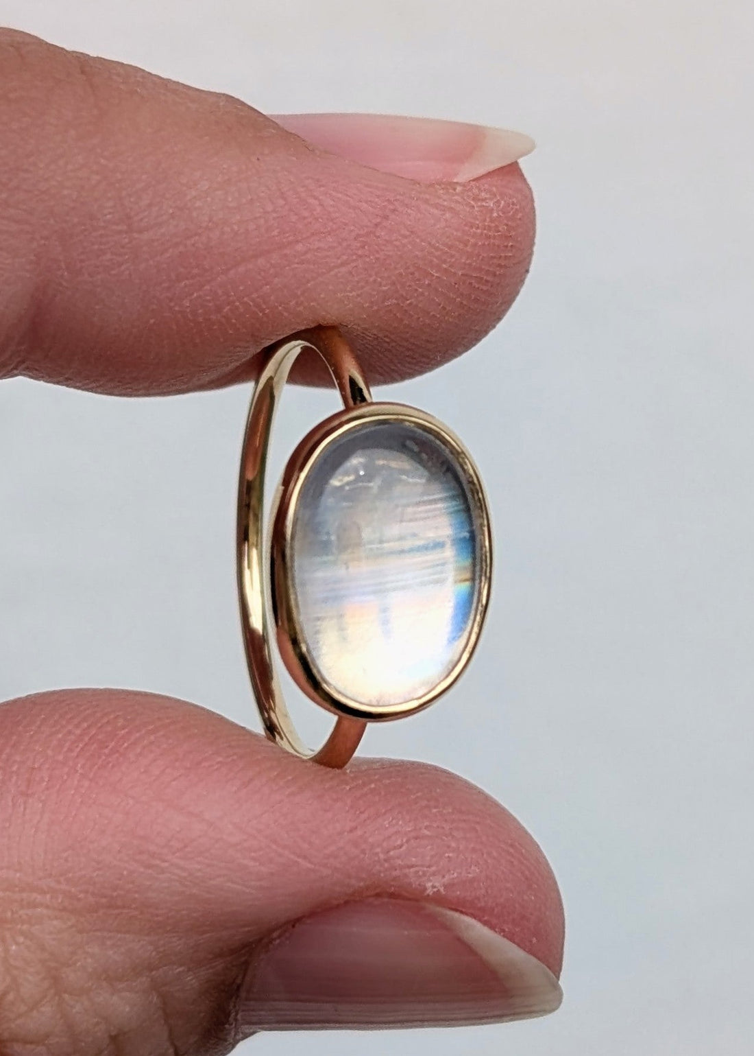 14k Faye Moonstone Ring