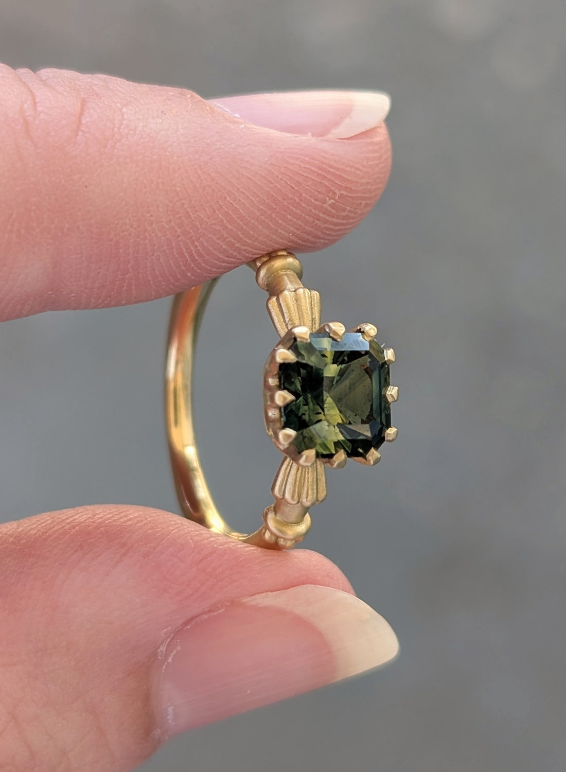 Madeleine 12 Prong Sapphire Solitaire - 2.1ct Sapphire