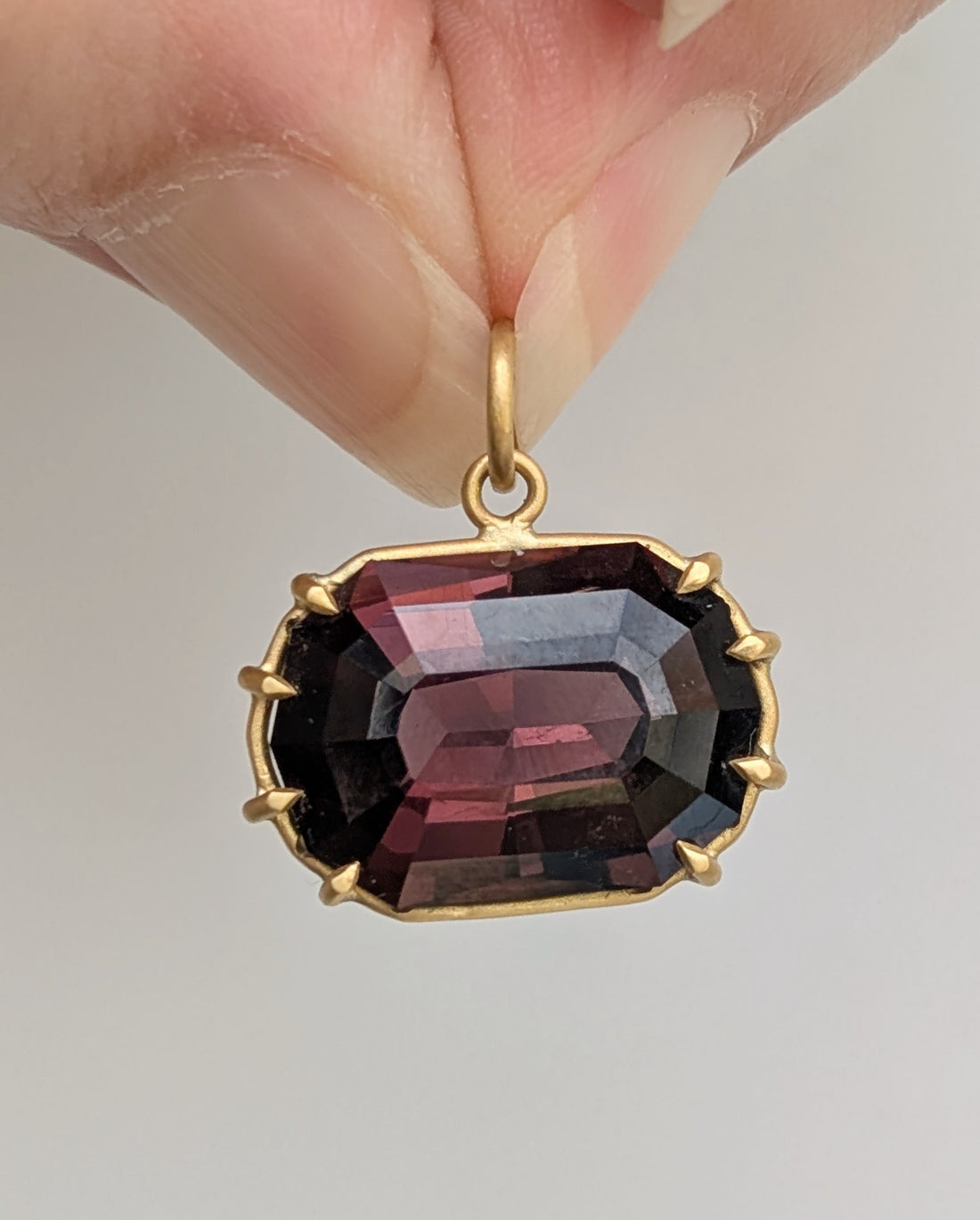 Large Tourmaline Basket Pendant 11.02CT -  One of a Kind