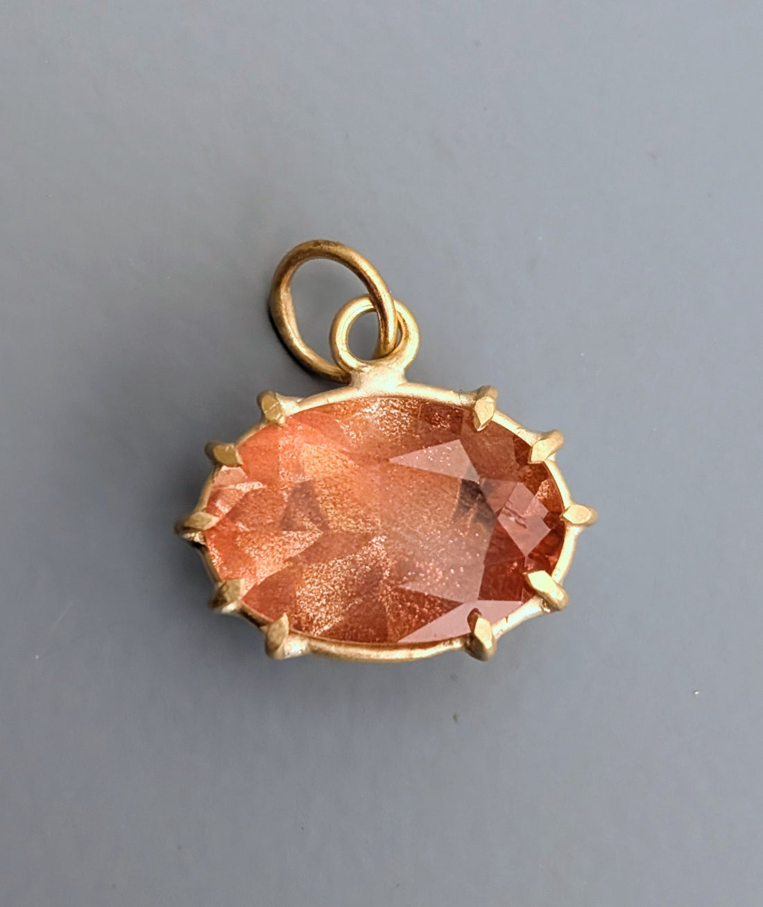 Sunstone Basket Pendant 3.49CT -  One of a Kind