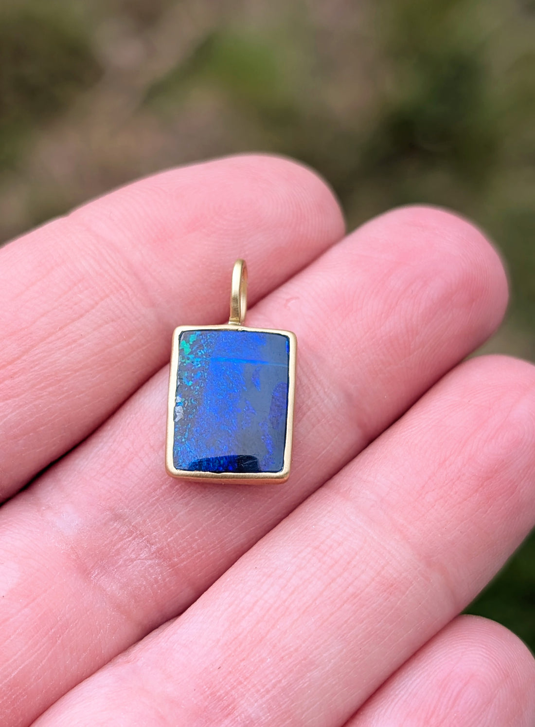 Opal Bezel Pendant 3.35CT - One of a Kind