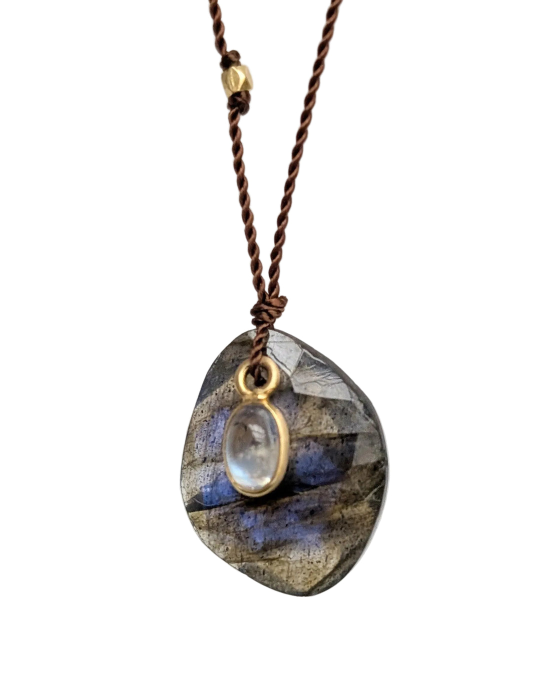 Labradorite + Moonstone 18k