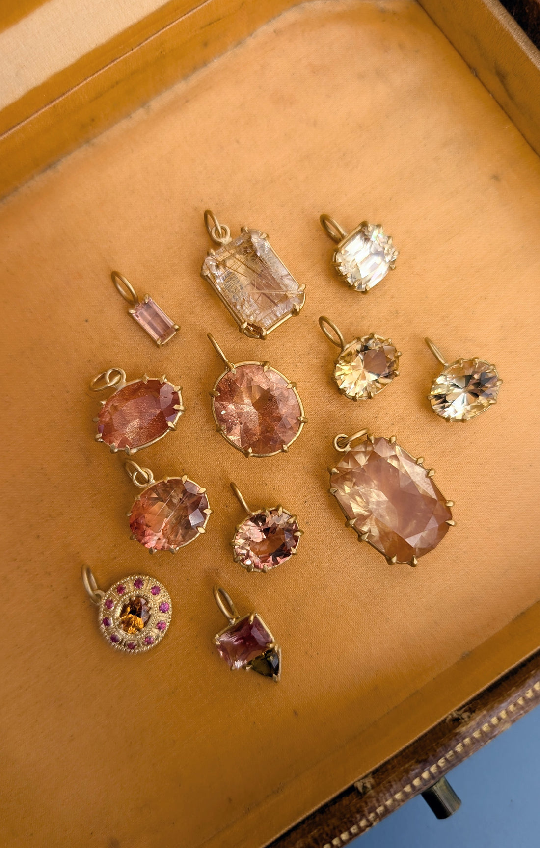 E/W Sunstone Basket Pendant - Limited Edition