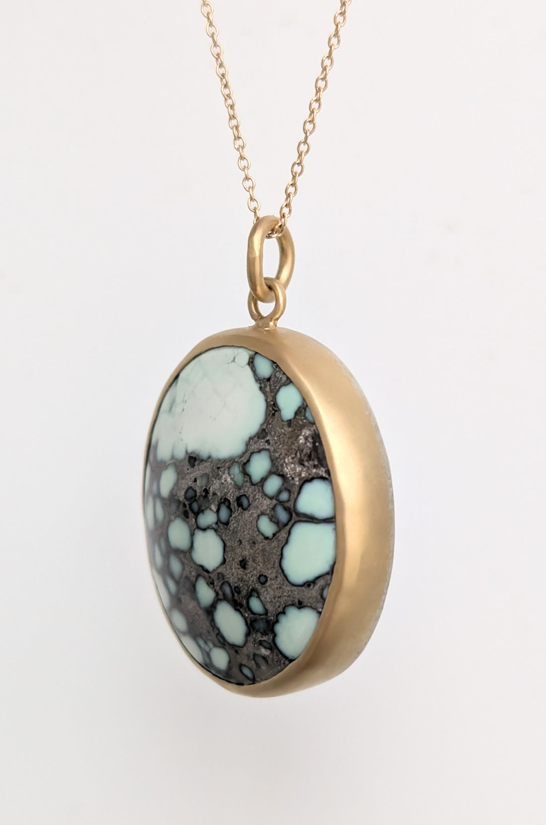 Variscite Bezel Pendant 25CT -  One of a Kind
