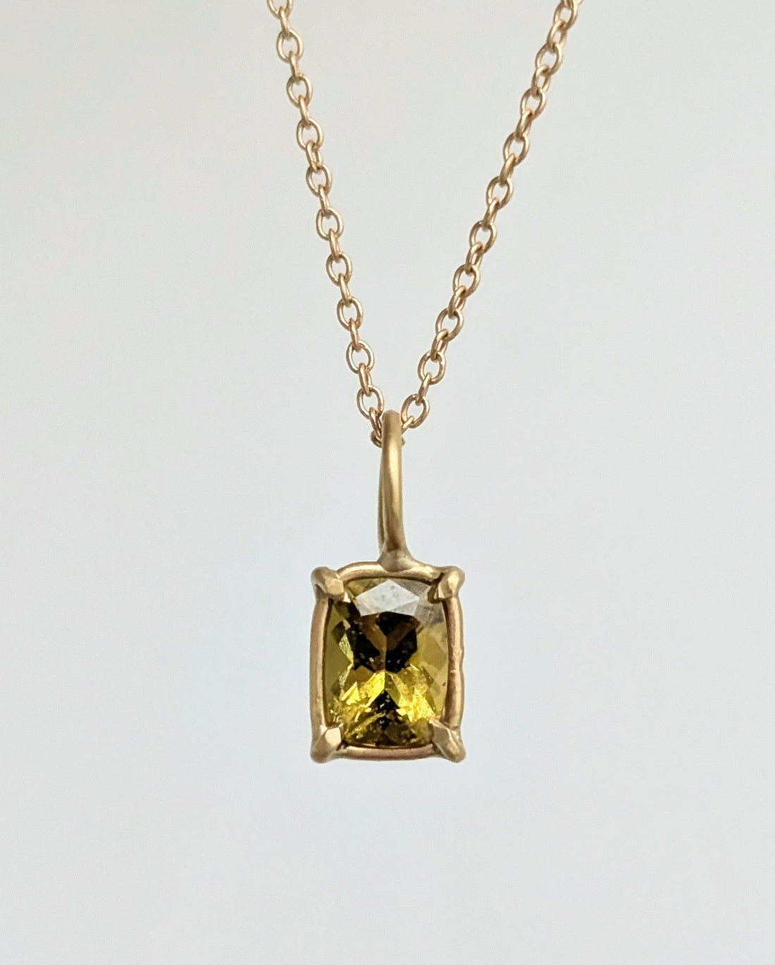 Vesuvianite Basket Pendant 0.65CT -  One of a Kind