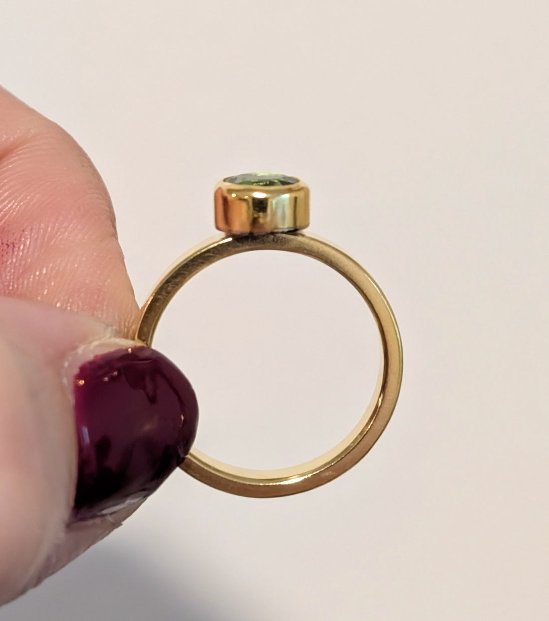 Tourmaline Round Ring