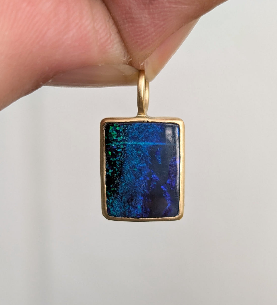 Opal Bezel Pendant 3.35CT - One of a Kind