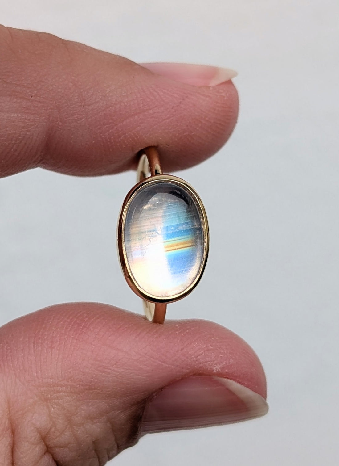 14k Faye Moonstone Ring