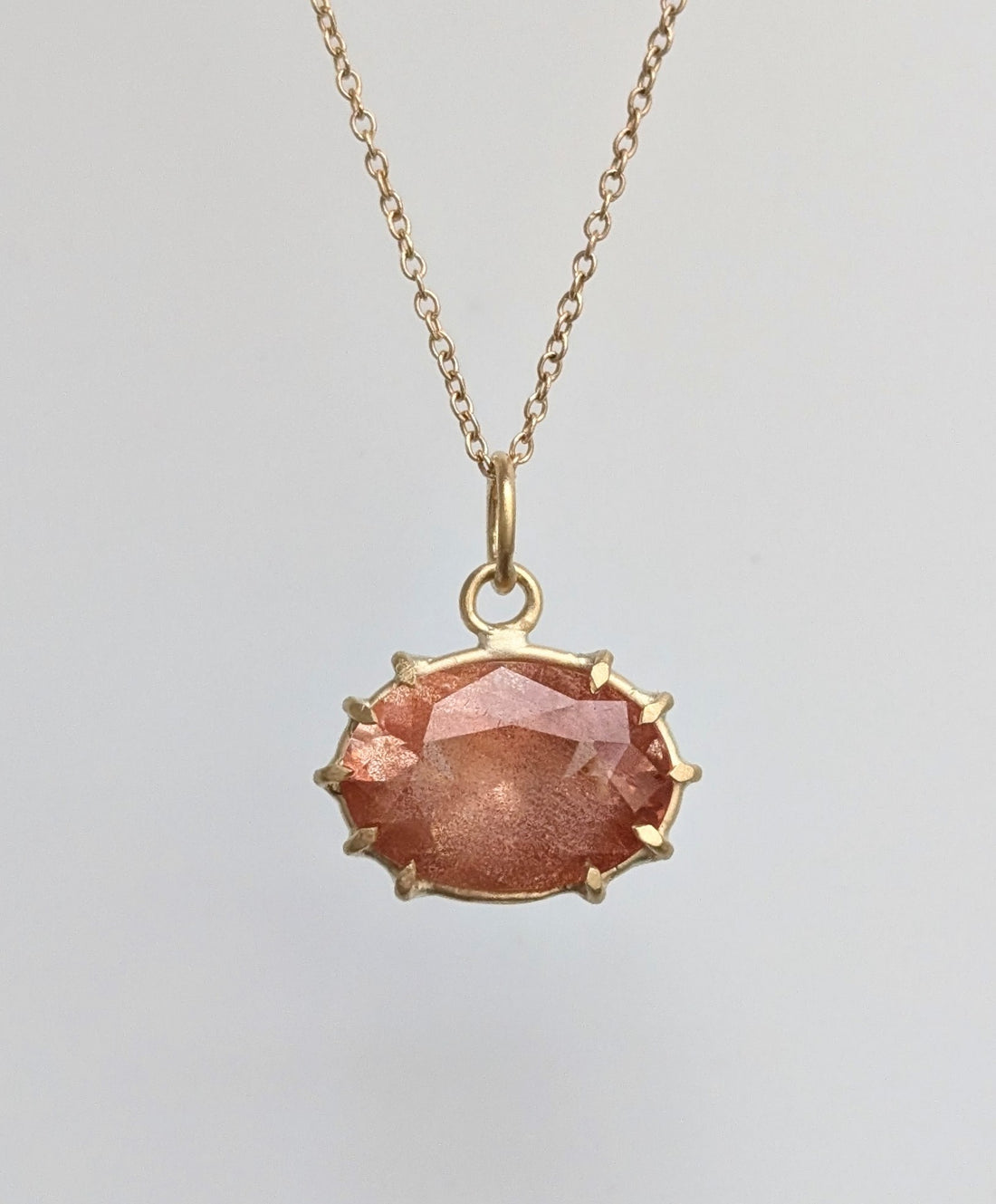 Sunstone Basket Pendant 3.49CT -  One of a Kind