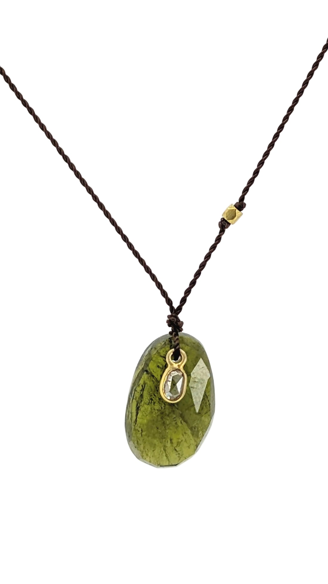 Tourmaline + Diamond 18k