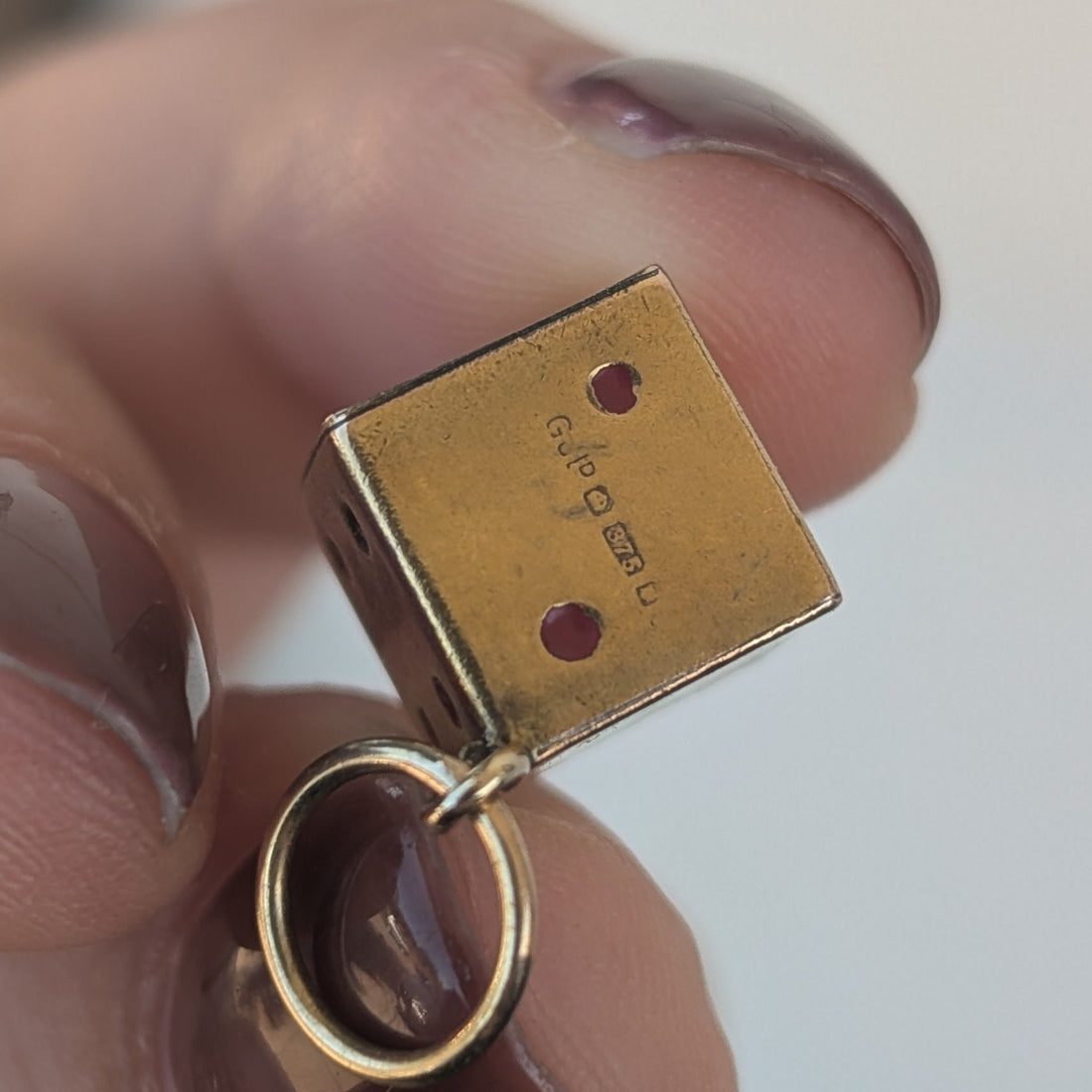 Vintage Dice Charm