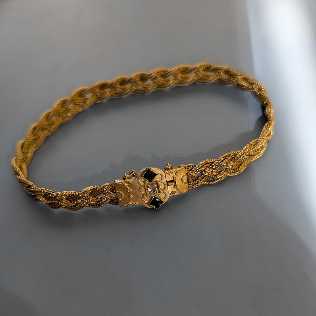 Antique Victorian Sapphire & Diamond Bracelet