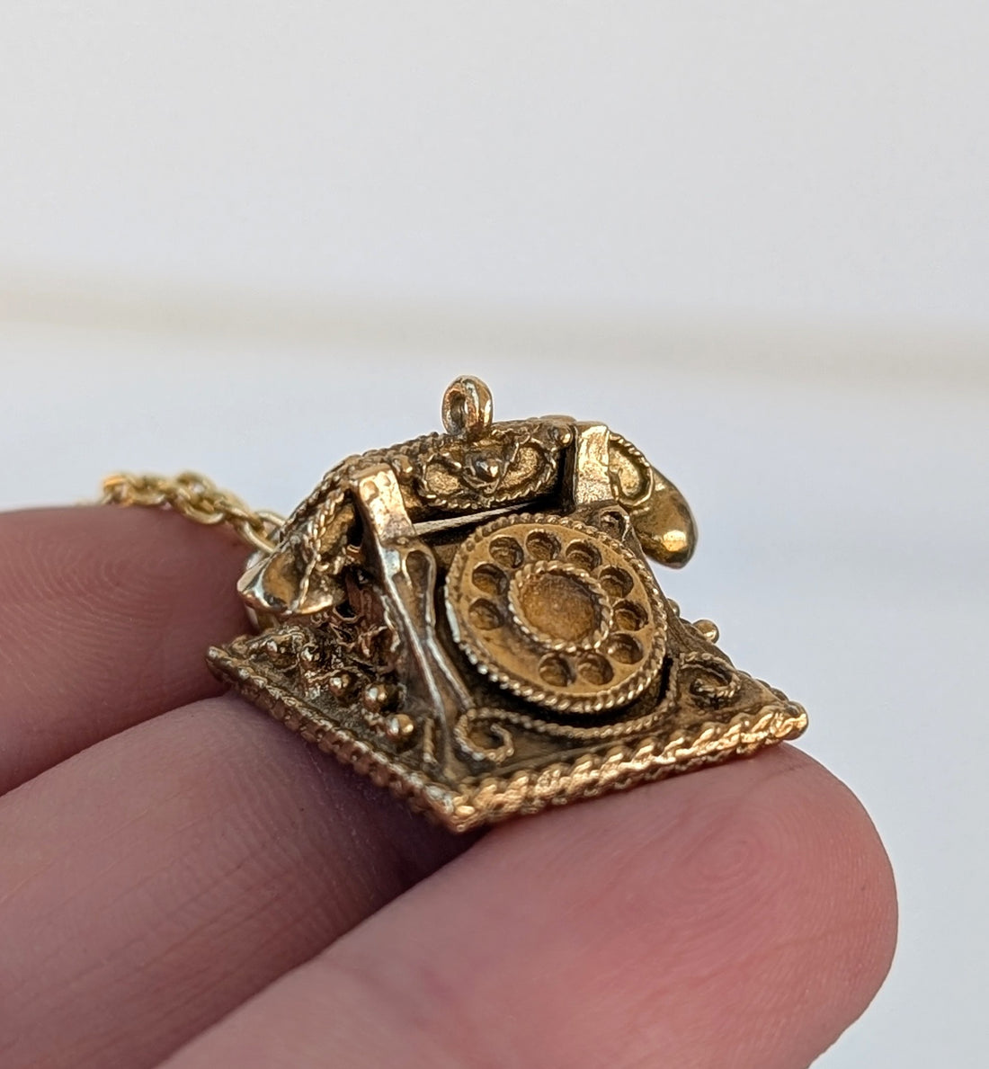 Vintage Telephone Charm