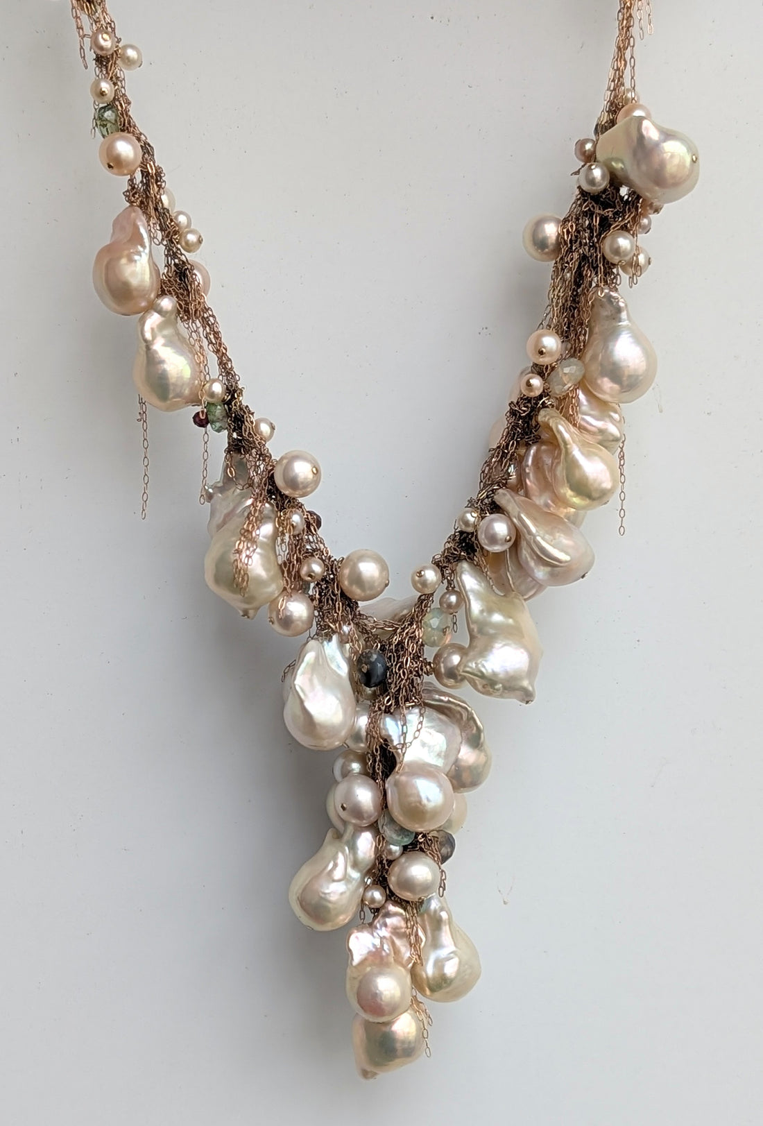 Freshwater Pearl and Gemstone Necklace