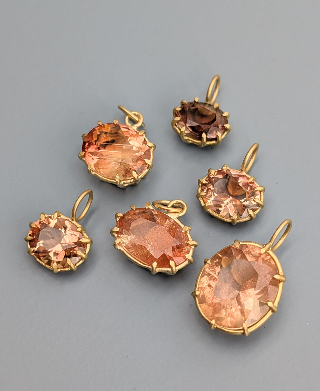 E/W Sunstone Basket Pendant 3.74CT -  One of a Kind