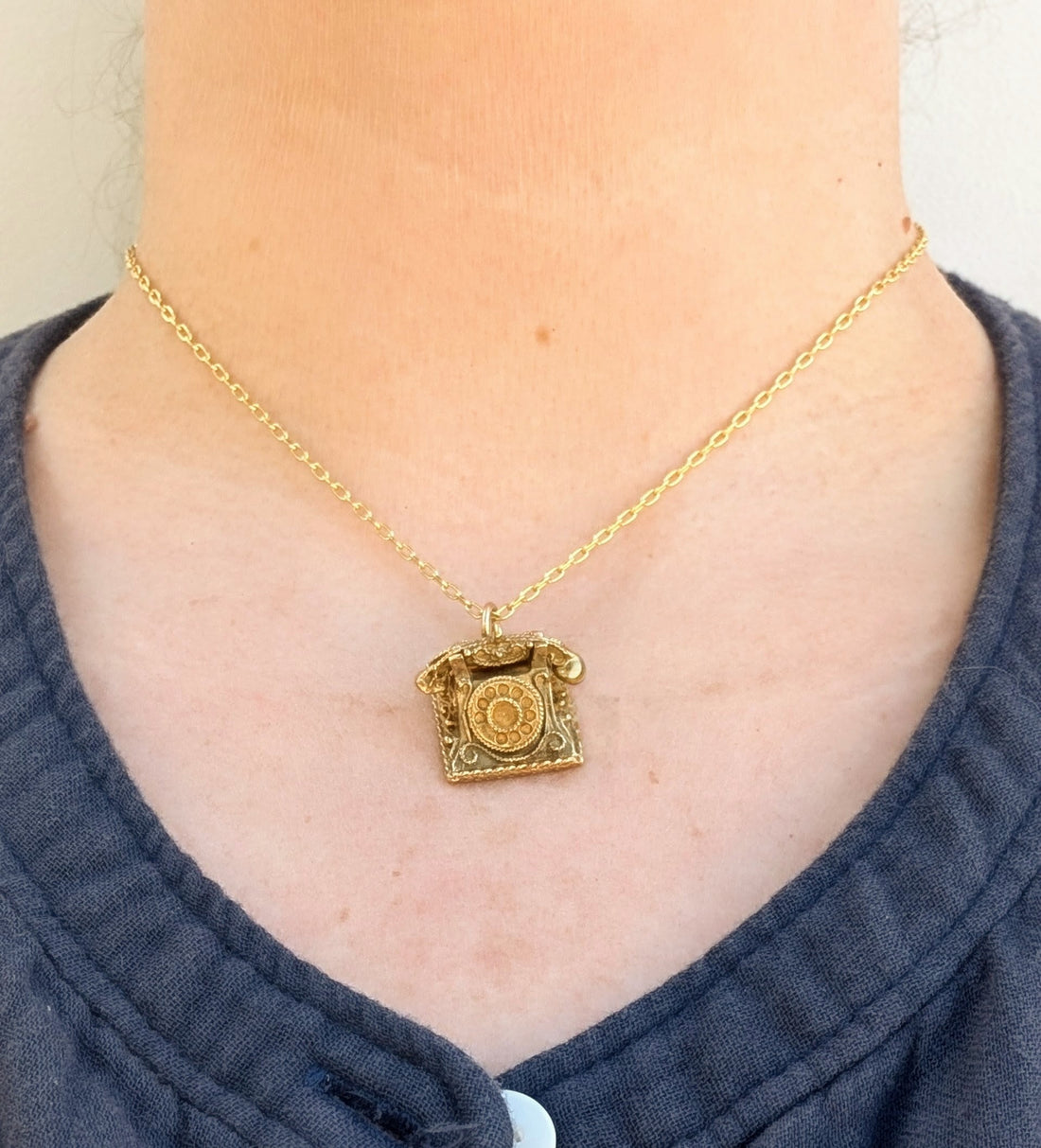 Vintage Telephone Charm