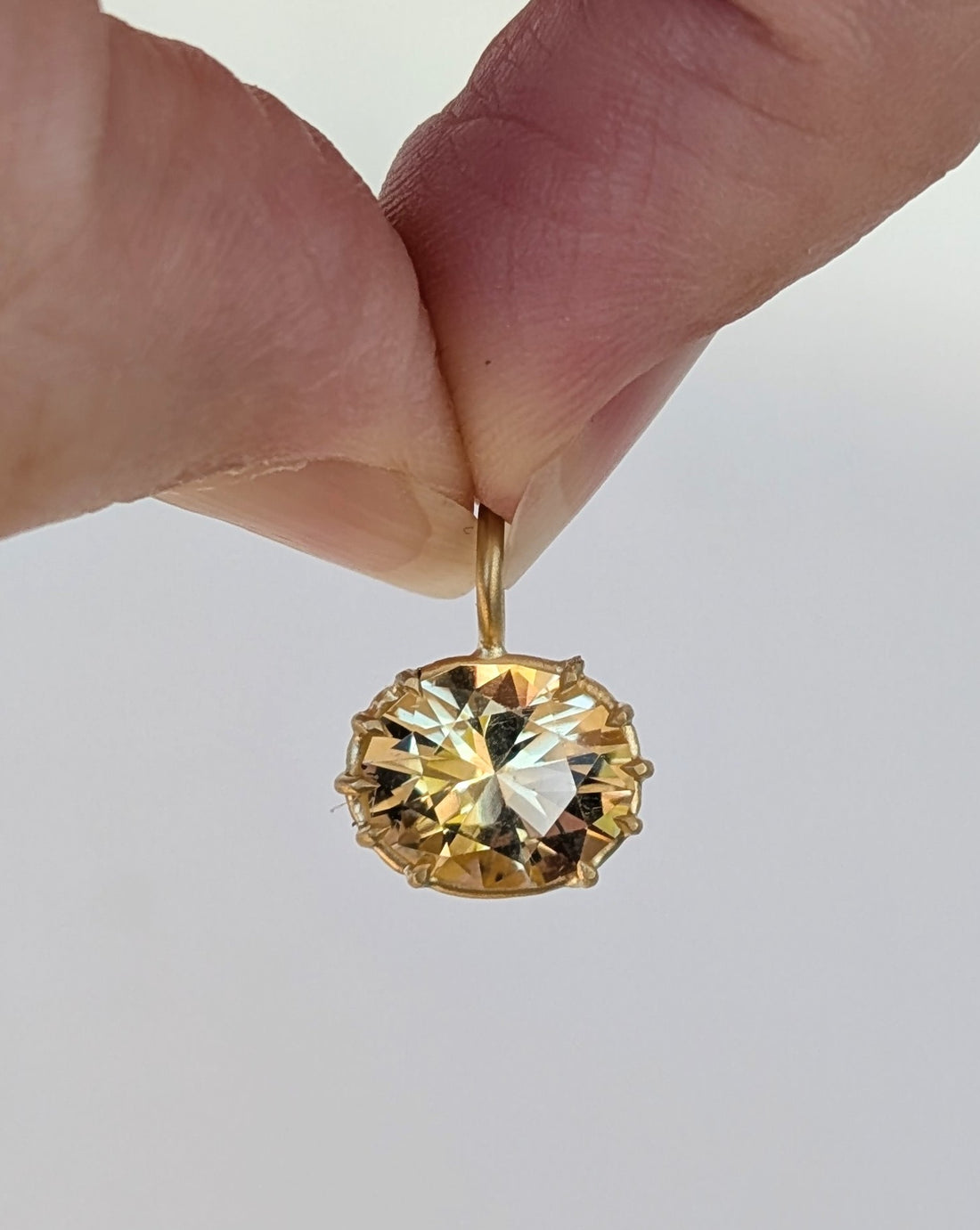 Citrine Basket Pendant 1.95CT - MTO