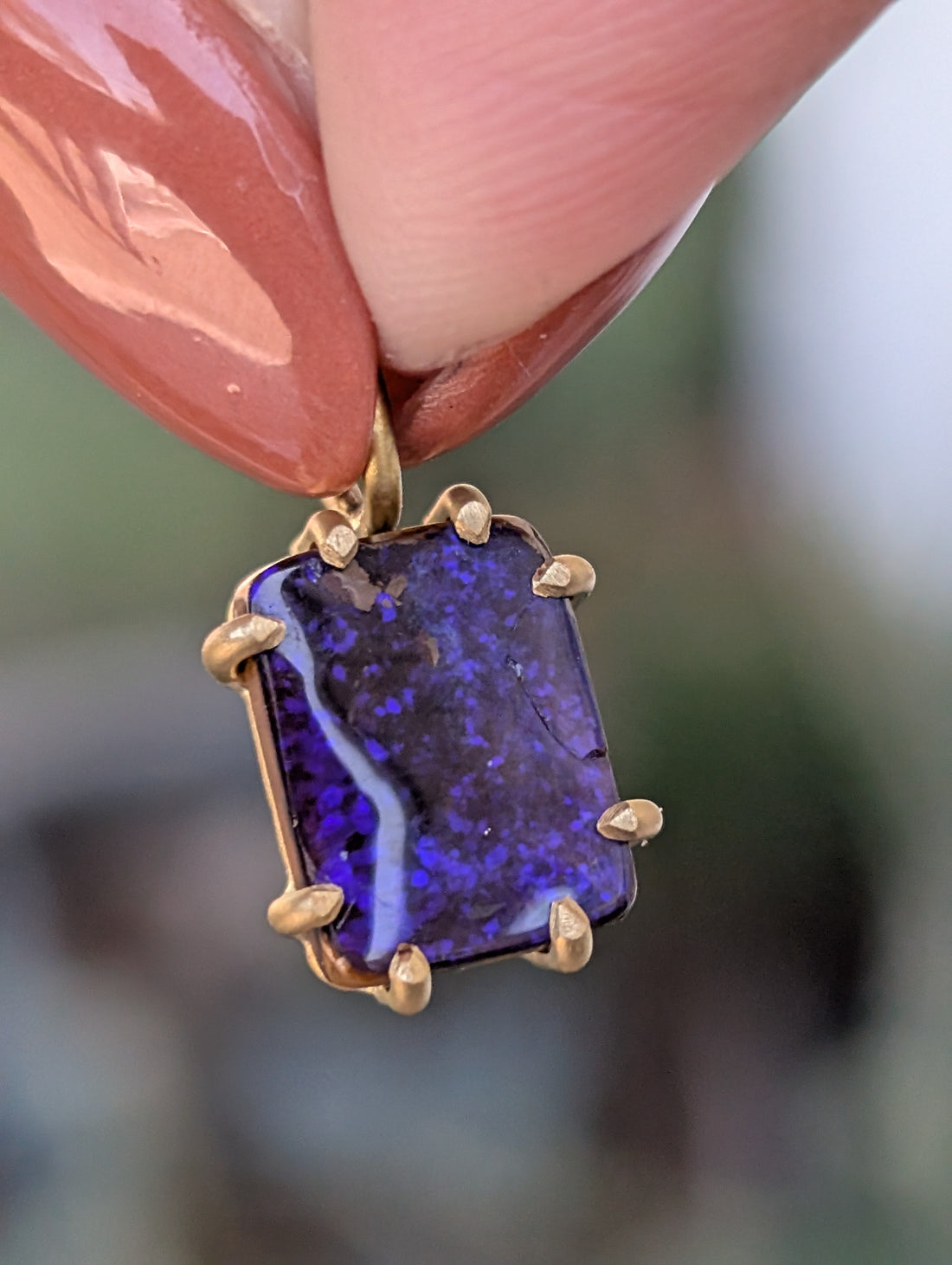 Opal Basket Pendant 2.16CT - One of a Kind