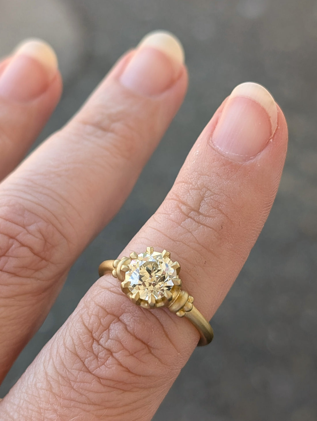 10 Prong Solitaire - 1.79CT OEC Diamond