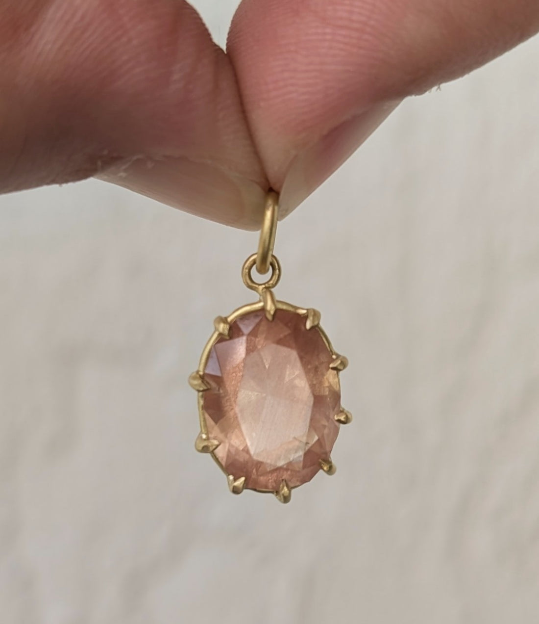 Sunstone Basket Pendant 4.71CT -  One of a Kind