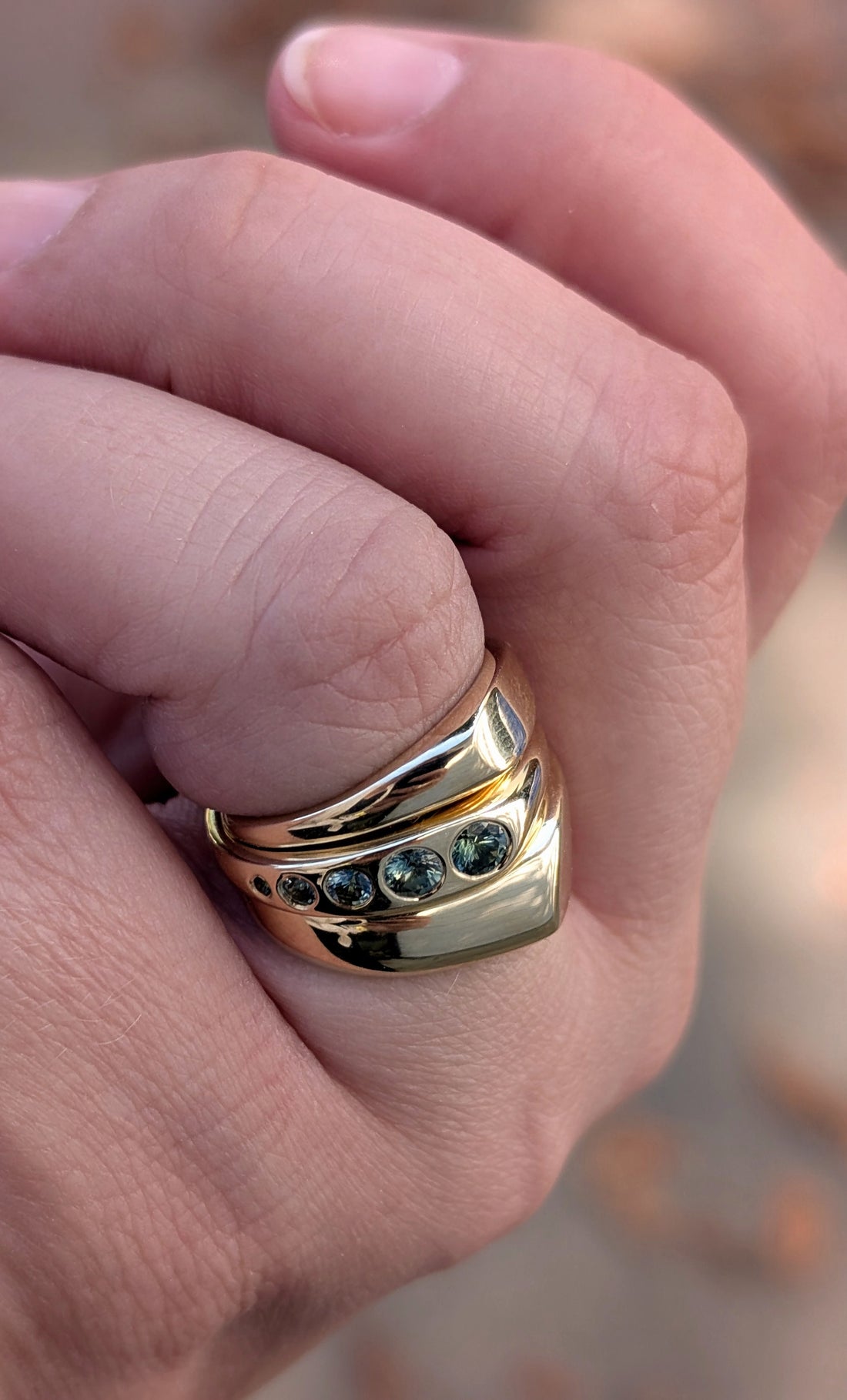 14k Wide Lila Ring