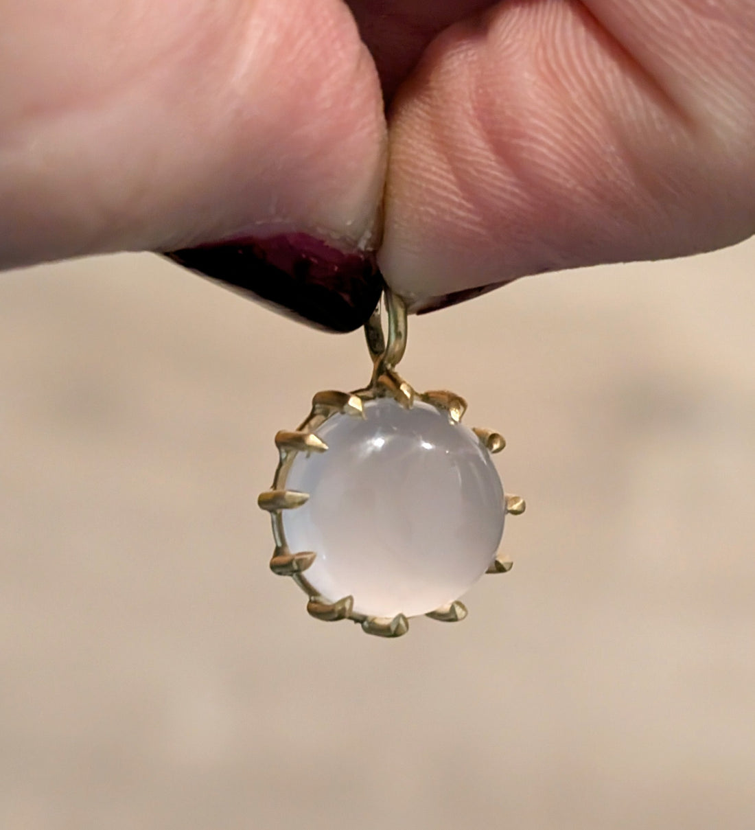 Chalcedony Basket Pendant 6.83CT -  One of a Kind