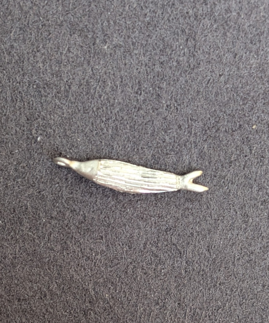 Sterling Silver Engraved Pesca Pendant - Striped