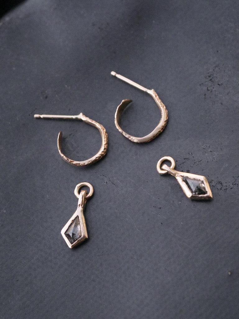 Diamond Kite Hoops - erin cuff jewelry