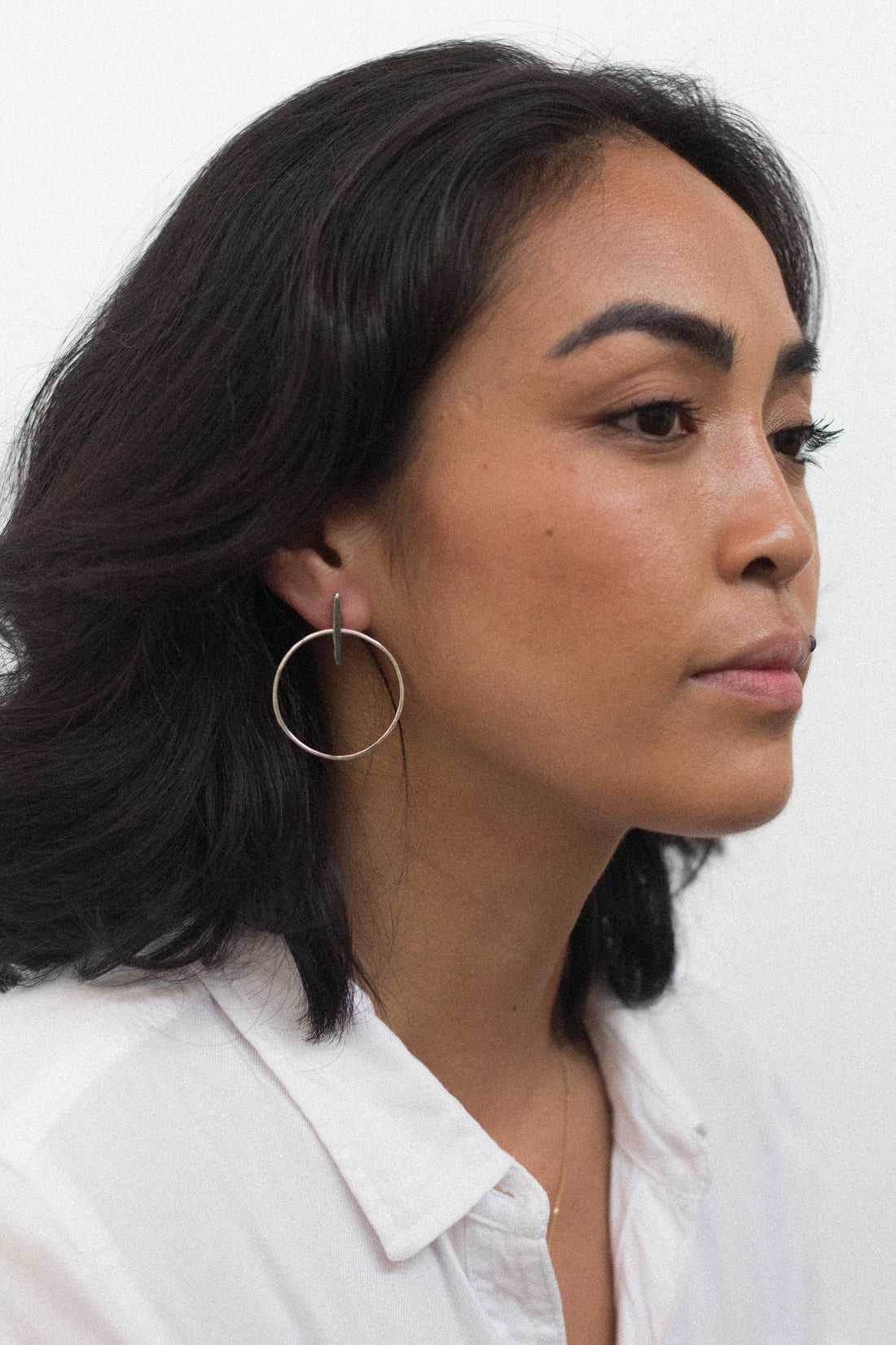 Link Hoops - Big - erin cuff jewelry