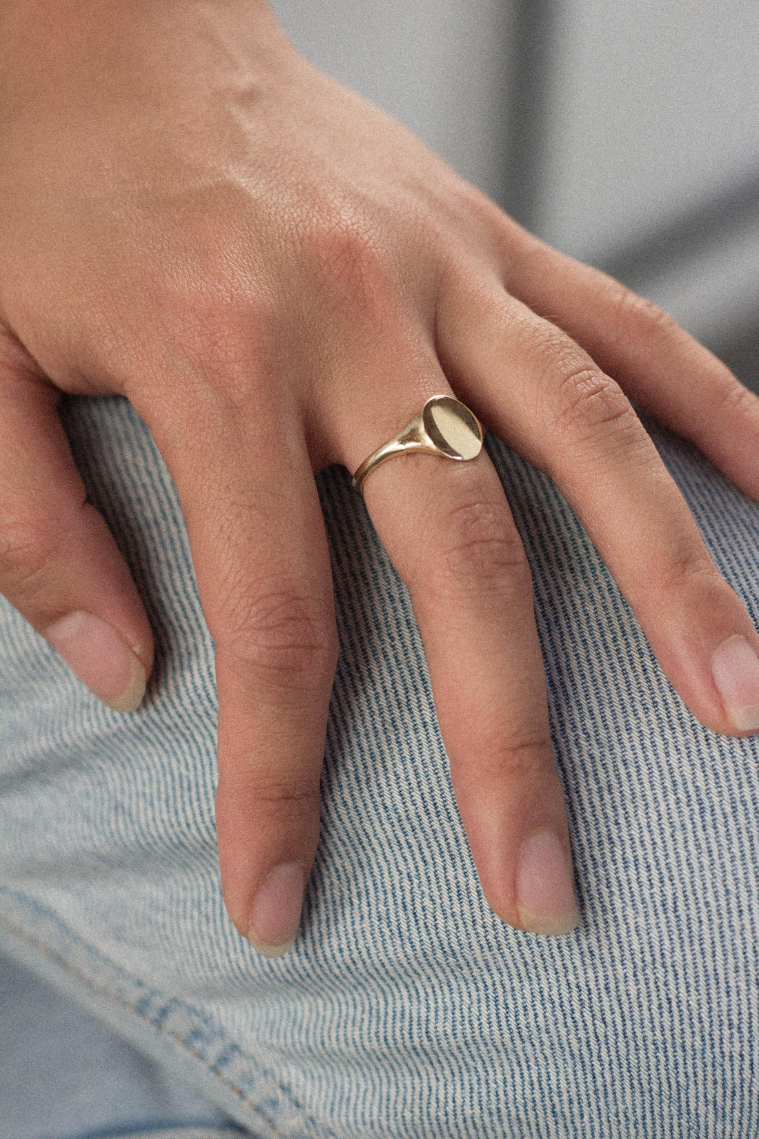 Mesa Signet ring - 14k - erin cuff jewelry