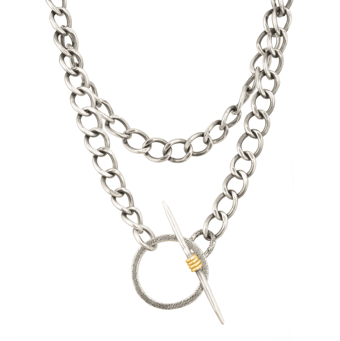 One of a Kind Chunky Curb Chain Necklace - erin cuff jewelry